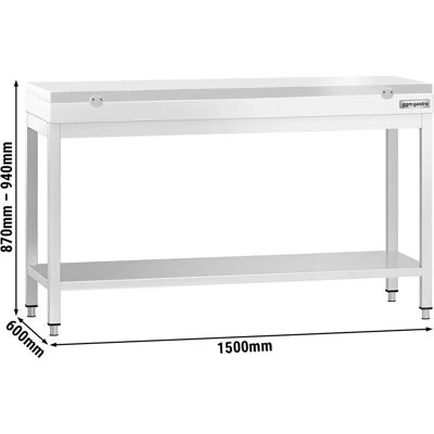 GGM Gastro - PREMIUM - 1500x600 - Wit - Work Table GGM Gastro - PREMIUM - 1500x600 - Wit - Work Table