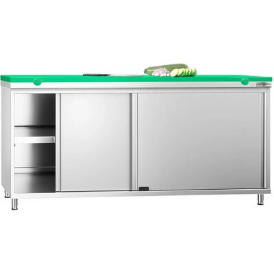 GGM GASTRO - Werkkast - Roestvrij staal, Groen - 1800x600mm GGM GASTRO - Werkkast - Roestvrij staal, Groen - 1800x600mm