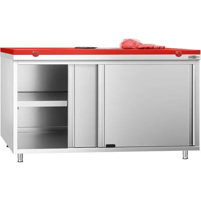 GGM Gastro - Premium RVS Werkkast - 1800x700mm - Schuifdeur GGM Gastro - Premium RVS Werkkast - 1800x700mm - Schuifdeur