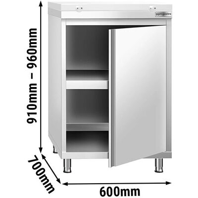 GGM Gastro - PREMIUM 600x700 - Wit - Work cabinet GGM Gastro - PREMIUM 600x700 - Wit - Work cabinet