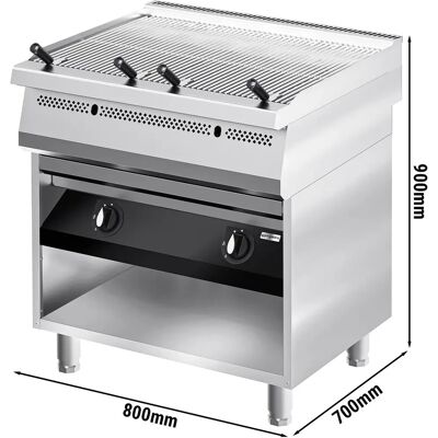GGM Gastro Gaswater Grill - 800mm - 22 kW - Zilver GGM Gastro Gaswater Grill - 800mm - 22 kW - Zilver
