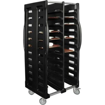 GGM Gastro - TWDU24 - Zwart - 24 x 37 x 53 cm - Tray trolley GGM Gastro - TWDU24 - Zwart - 24 x 37 x 53 cm - Tray trolley
