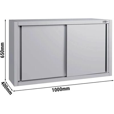 GGM Gastro RVS Wandkast - 1000x400mm - Ruimtebesparende Schuifdeur - Wandtype GGM Gastro RVS Wandkast - 1000x400mm - Ruimtebesparende Schuifdeur - Wandtype