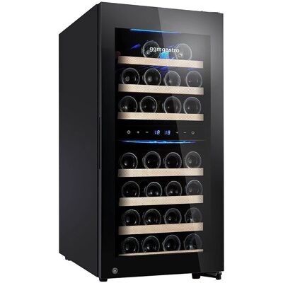 GGM GASTRO - Wijnkoeler - 2 klimaatzones - 89 liter - max 33 flessen GGM GASTRO - Wijnkoeler - 2 klimaatzones - 89 liter - max 33 flessen