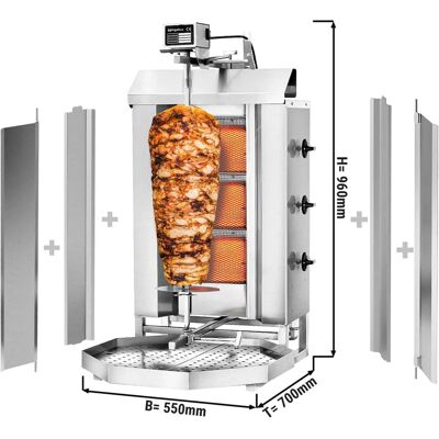 GGM Gastro - Grill gyros/döner gas - 3 branders - max 40 kg - Gasgyro grill GGM Gastro - Grill gyros/döner gas - 3 branders - max 40 kg - Gasgyro grill