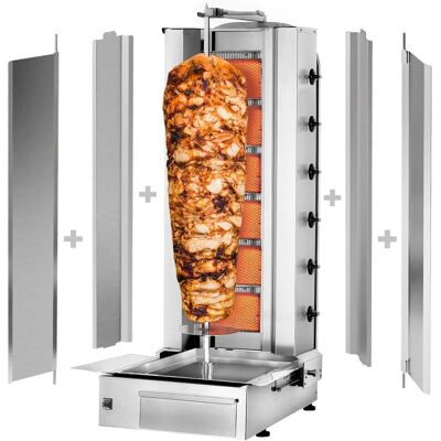 GGM Gastro - Gyros/döner grill - 6 branders - max 100kg - roestvrij staal - CE GGM Gastro - Gyros/döner grill - 6 branders - max 100kg - roestvrij staal - CE