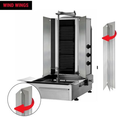 GGM Gastro Gyros/Döner Grill - 3 Branders - Max 40kg - Roestvrij staal GGM Gastro Gyros/Döner Grill - 3 Branders - Max 40kg - Roestvrij staal