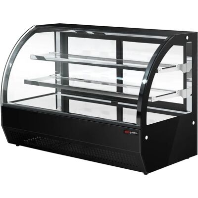 GGM Gastro 900mm-140L Ventilatie Koelvitrine - Zwart GGM Gastro 900mm-140L Ventilatie Koelvitrine - Zwart