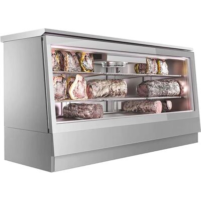 GGM Gastro - Roestvrijstalen Dry Aging Vitrine - 2m GGM Gastro - Roestvrijstalen Dry Aging Vitrine - 2m