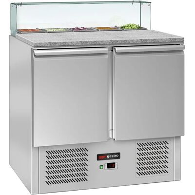 GGM Gastro - Saladette ECO - 900mm - 2 deuren - Koelvitrine GGM Gastro - Saladette ECO - 900mm - 2 deuren - Koelvitrine