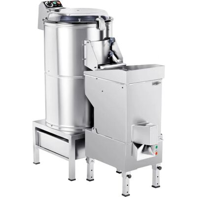 GGM Gastro - Elektrische aardappelschiller en snijder - 600 kg/u - 1,5 kW - 400 Volt GGM Gastro - Elektrische aardappelschiller en snijder - 600 kg/u - 1,5 kW - 400 Volt