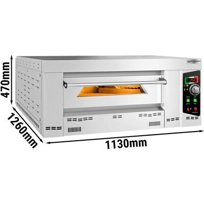 GGM Gastro - GEP6T#N - 6x34 cm - Gas - Pizzaoven GGM Gastro - GEP6T#N - 6x34 cm - Gas - Pizzaoven