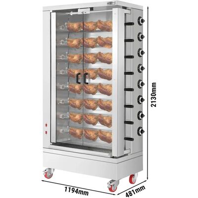 GGM GASTRO - Elektrische kippen grill - 26,4kW - Tot 48 kippen GGM GASTRO - Elektrische kippen grill - 26,4kW - Tot 48 kippen