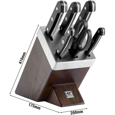 ZWILLING GOURMET - Zelfslijpend messenblok - Bruin - Messenset ZWILLING GOURMET - Zelfslijpend messenblok - Bruin - Messenset