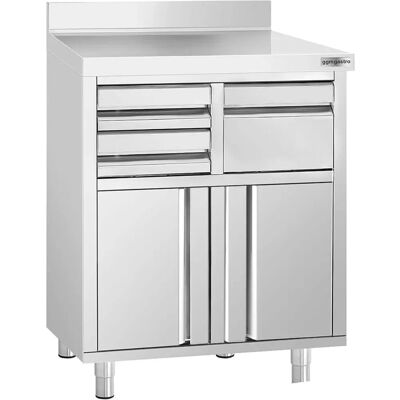 GGM Gastro Werkkast - voor koffiemachine - 800x600mm - Roestvrij staal GGM Gastro Werkkast - voor koffiemachine - 800x600mm - Roestvrij staal