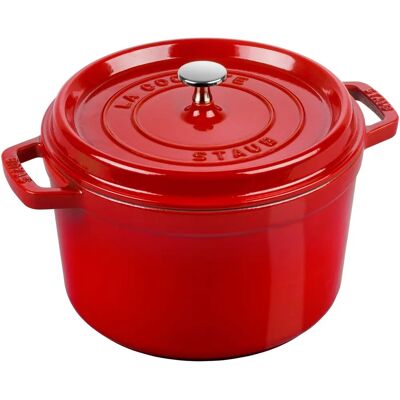 GGM Gastro - STAUB LA COCOTTE - Cocotte - Ø 240mm - Fonte - Rouge cerise GGM Gastro - STAUB LA COCOTTE - Cocotte - Ø 240mm - Fonte - Rouge cerise