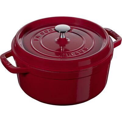 GGM Gastro GGM Gastro LA COCOTTE - Franse gietijzeren kookpot - Bordeaux - Ø 240mm GGM Gastro GGM Gastro LA COCOTTE - Franse gietijzeren kookpot - Bordeaux - Ø 240mm
