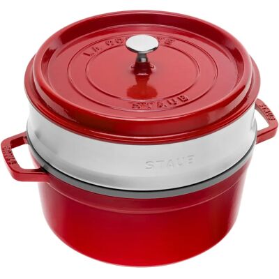 STAUB - LA COCOTTE - Kersenrood - Ø 260mm - Casserol STAUB - LA COCOTTE - Kersenrood - Ø 260mm - Casserol