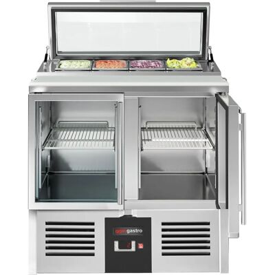 GGM Gastro - Saladette PREMIUM - 900 mm - voor 4 GN 1/3 - Glazen deksel GGM Gastro - Saladette PREMIUM - 900 mm - voor 4 GN 1/3 - Glazen deksel