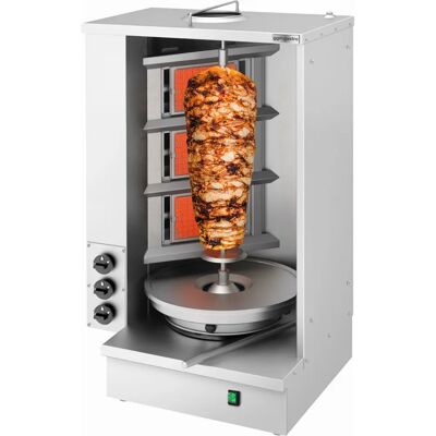GGM Gastro Gas Shoarma/Kebab Grill - 3 Branders - Max 40kg GGM Gastro Gas Shoarma/Kebab Grill - 3 Branders - Max 40kg