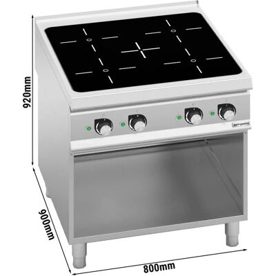 GGM Gastro - Inductiekookplaat - 20 kW - 4 kookzones GGM Gastro - Inductiekookplaat - 20 kW - 4 kookzones