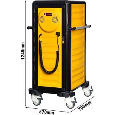 GGM Gastro - Thermo trolley - Warm - 19x GN 1/1 - Geel GGM Gastro - Thermo trolley - Warm - 19x GN 1/1 - Geel