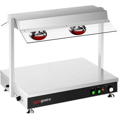 GGM Gastro - 2 verwarmingslampen - verwarmingsplaat GGM Gastro - 2 verwarmingslampen - verwarmingsplaat