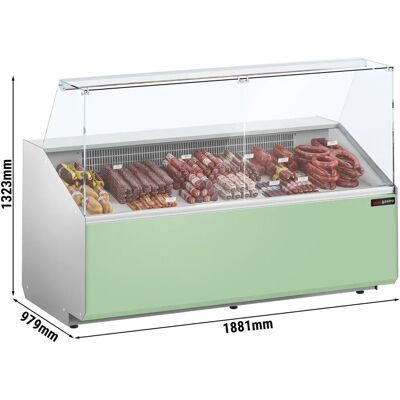 GGM Gastro - Koelvitrine - 1900 mm - Groen voorpaneel GGM Gastro - Koelvitrine - 1900 mm - Groen voorpaneel