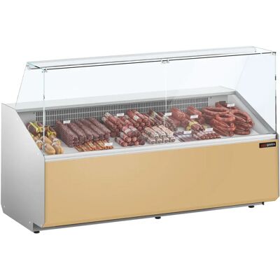 GGM Gastro - Compacte koelvitrine - Beige - 2500mm GGM Gastro - Compacte koelvitrine - Beige - 2500mm