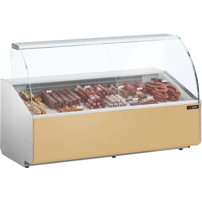 GGM Gastro - Vitrine réfrigérée - 2500 mm - Beige - Indelijv. display koelkast GGM Gastro - Vitrine réfrigérée - 2500 mm - Beige - Indelijv. display koelkast