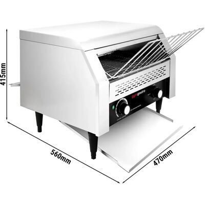 GGM Gastro - Broodrooster - Handmatige band - 2,64kW - 450-500 toast/h GGM Gastro - Broodrooster - Handmatige band - 2,64kW - 450-500 toast/h