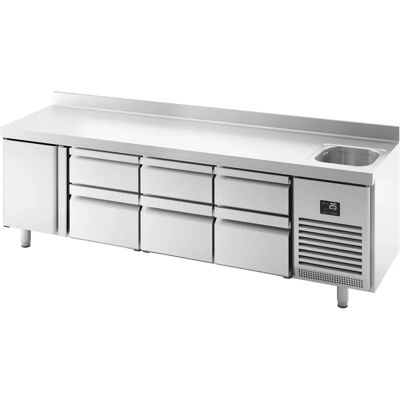 GGM Gastro - Premium PLUS 2452x600mm - Koeltafel GGM Gastro - Premium PLUS 2452x600mm - Koeltafel