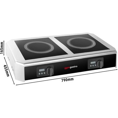 GGM Gastro - Inductie 6kW - 2 zones - Inductiekookplaat GGM Gastro - Inductie 6kW - 2 zones - Inductiekookplaat