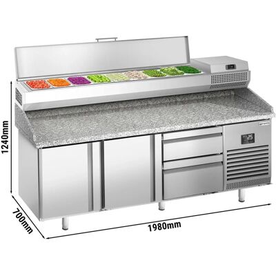 GGM Gastro - Premium PLUS - 1980x700mm - Koeltafel GGM Gastro - Premium PLUS - 1980x700mm - Koeltafel