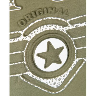 TOP GUN Bling TG20193018 Oliv Herren T-Shirt - Lässiger Top Gun Stil TOP GUN Bling TG20193018 Oliv Herren T-Shirt - Lässiger Top Gun Stil