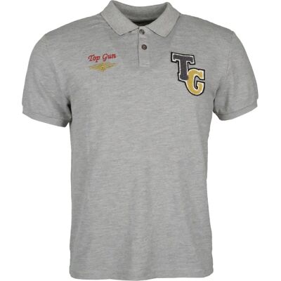 TOP GUN TG202120071 Grijs Mélange Kort Mouw T-Shirt - T-Shirt TOP GUN TG202120071 Grijs Mélange Kort Mouw T-Shirt - T-Shirt