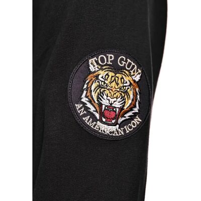 TOP GUN Schwarzer Baumwoll-Hoodie - Hoodie TOP GUN Schwarzer Baumwoll-Hoodie - Hoodie