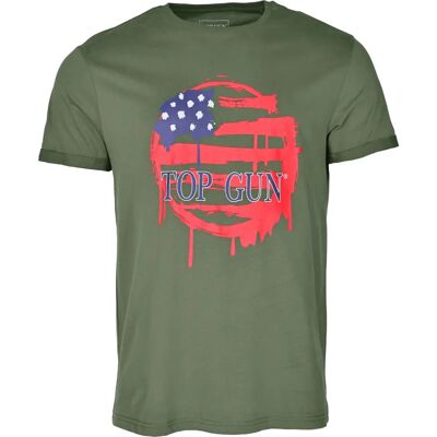 Top Gun TG20213014 Oliv XL - T-Shirt Top Gun TG20213014 Oliv XL - T-Shirt