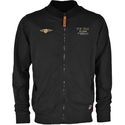 TOP GUN TG20213020 Zwarte Herensweatshirt - Sweatshirt TOP GUN TG20213020 Zwarte Herensweatshirt - Sweatshirt