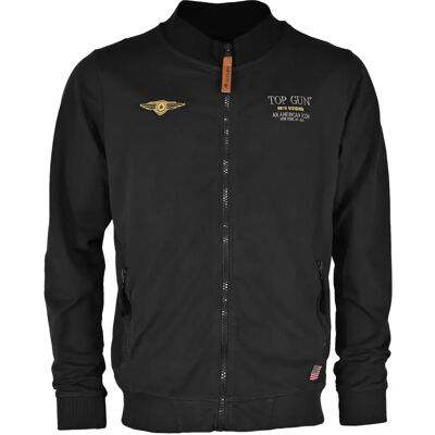 TOP GUN TG20213020 Zwarte heren sweatshirt - Sweatshirt TOP GUN TG20213020 Zwarte heren sweatshirt - Sweatshirt