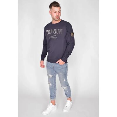 TOP GUN TG20213007 Navy Pullover - Sweatshirts TOP GUN TG20213007 Navy Pullover - Sweatshirts