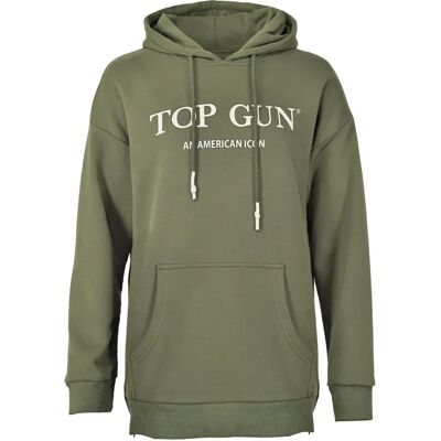 TOP GUN Olijfgroen Hoodie - Dames TOP GUN Olijfgroen Hoodie - Dames