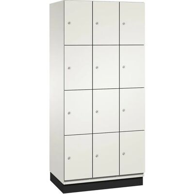 C+P Weißes Stahlschrank - 12 Fächer - 900mm C+P Weißes Stahlschrank - 12 Fächer - 900mm