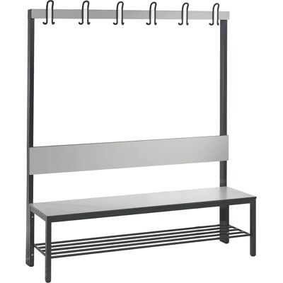C+P Basic Plus Umkleidebank - 1500mm, Grau, Einseitig C+P Basic Plus Umkleidebank - 1500mm, Grau, Einseitig