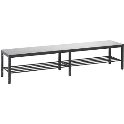 C+P Basic Plus Umkleidebank mit HPL-Sitz & Schuhrost - Umkleidebank C+P Basic Plus Umkleidebank mit HPL-Sitz & Schuhrost - Umkleidebank