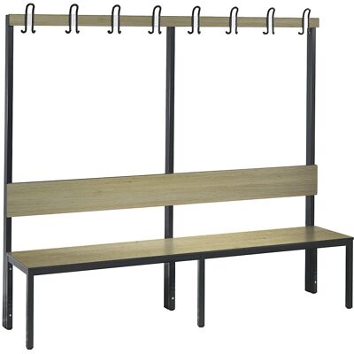 C+P C+P BASIC PLUS Eiche Dekor Wandmontierter Umkleidebank - Möbel für Umkleideräume C+P C+P BASIC PLUS Eiche Dekor Wandmontierter Umkleidebank - Möbel für Umkleideräume
