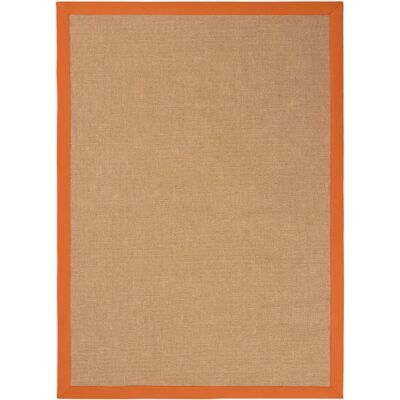 CARPETFINE Sisalteppich - Orange, Handgewebt, Rutschfest - Teppich CARPETFINE Sisalteppich - Orange, Handgewebt, Rutschfest - Teppich