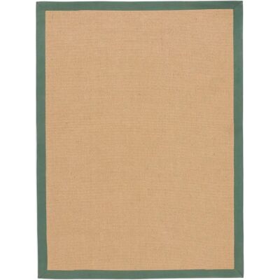 Carpetfine Sisalteppich - Grün - 160x230cm - Handgewebt, Antirutsch, Natur Carpetfine Sisalteppich - Grün - 160x230cm - Handgewebt, Antirutsch, Natur