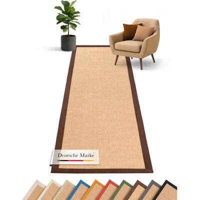 Carpetfine Sisal Braune Handgewebter Läufer Carpetfine Sisal Braune Handgewebter Läufer