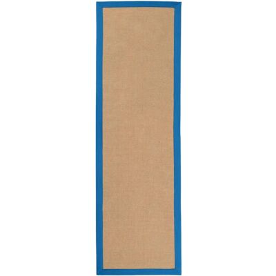 CARPETFINE Sisal Teppich - Blau, 70x200cm, 5mm, Handgewebt, Anti Rutsch CARPETFINE Sisal Teppich - Blau, 70x200cm, 5mm, Handgewebt, Anti Rutsch